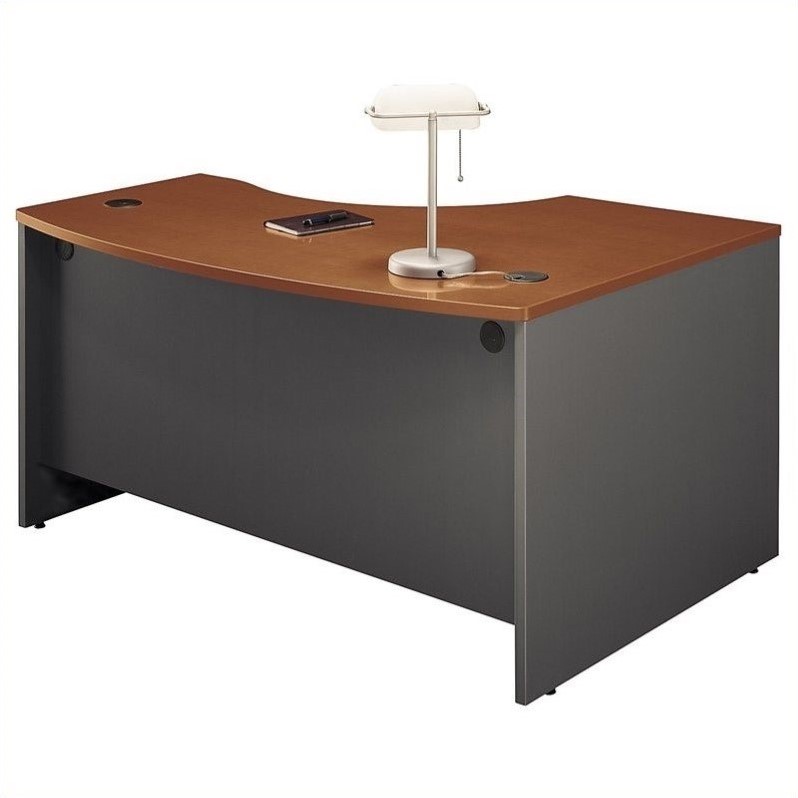 Bush Business Furniture Series C 60x43 LH LBow Desk in Auburn Maple