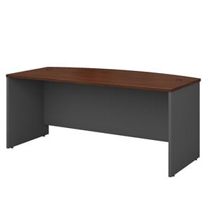 bush business furniture series c 72w x 36d bow front desk shell