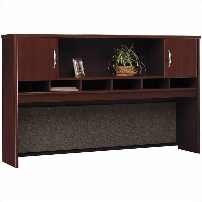 Bush Business Series C 5 Piece U Shape Desk Set In Mahogany