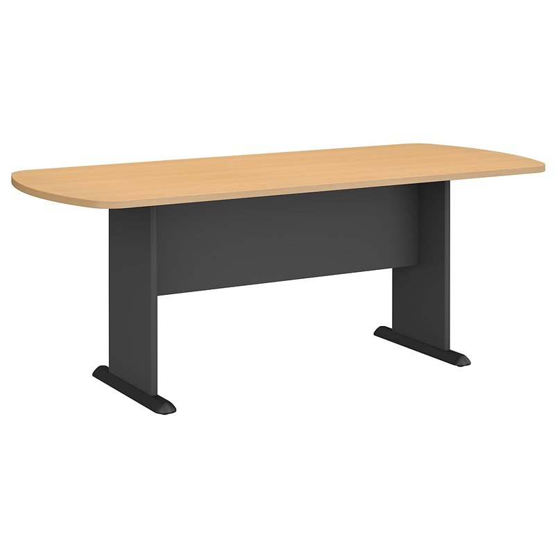 Series A C 79w X 34d Racetrack Oval Conference Table In Beech