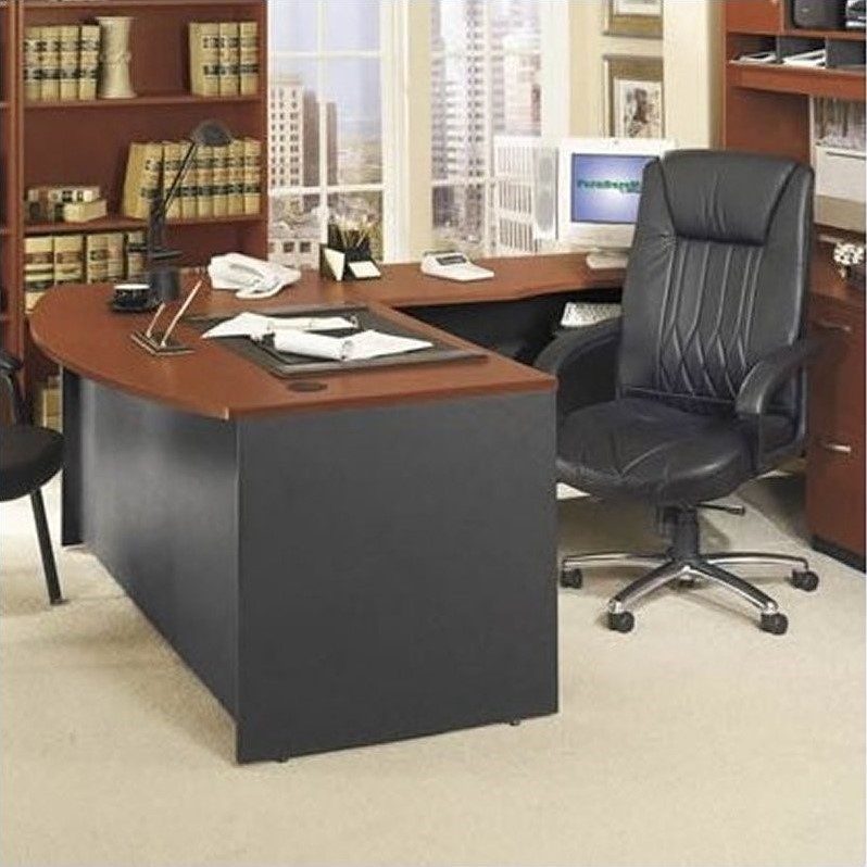Bush Business Series C Right L Shape Executive Desk In Auburn Series C Right L Shape Executive Desk