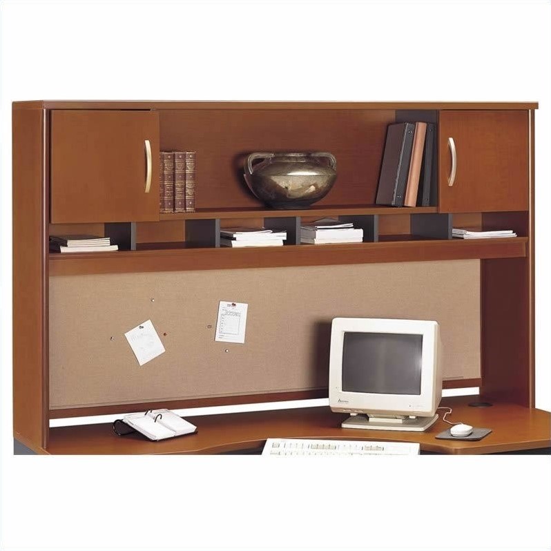 Bush Business Series C Auburn Maple Executive Right L Shaped Desk