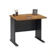 Series A 36W Desk in Natural Cherry and Slate - Engineered Wood