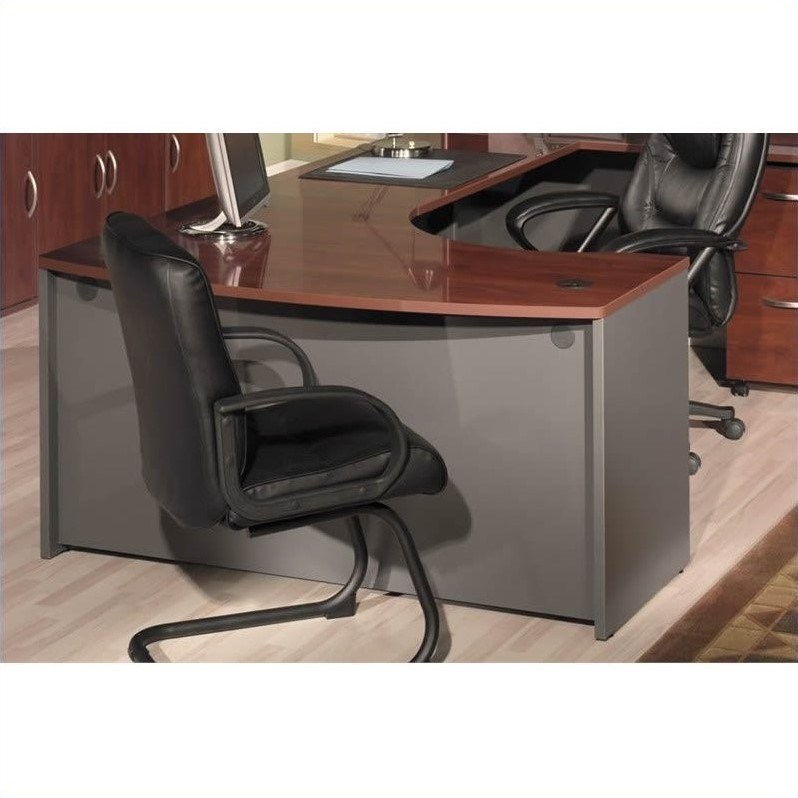 Bush Business Furniture Series C Right-Hand Bow-Front Desk with Return