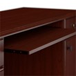 Arlington Computer Desk with Storage and Keyboard Tray in Harvest Cherry