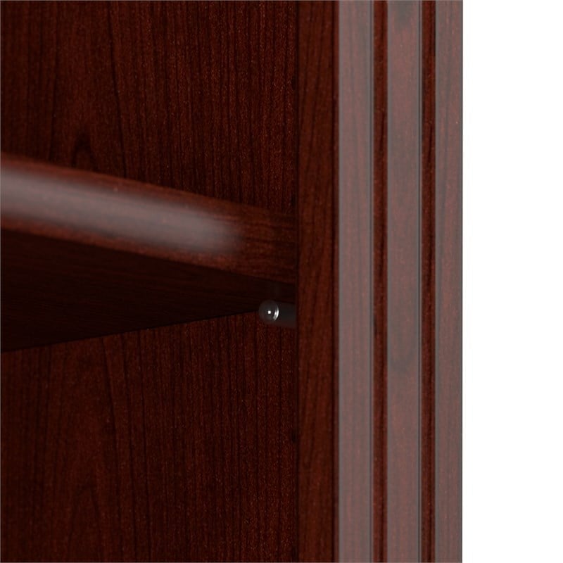Bush Business Furniture Arlington Tall 5 Shelf Bookcase in Harvest Cherry