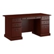 Bush Business Furniture Arlington Executive Desk with Drawers in Harvest Cherry
