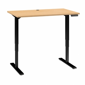 bbf move 80 series 48w x 30d height adjustable standing desk with black base