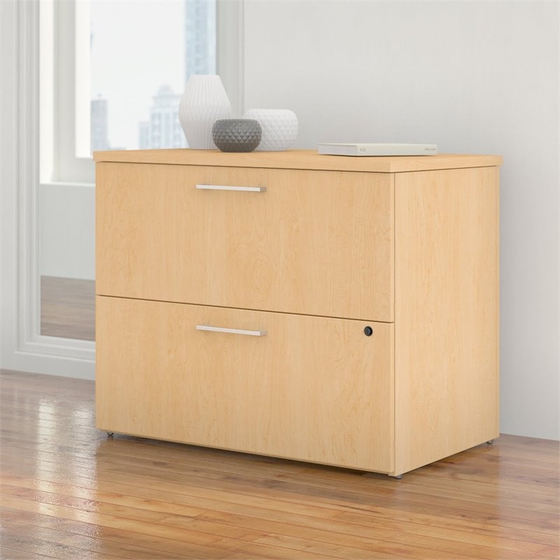400 Series 2 Drawer Lateral File in Natural Maple