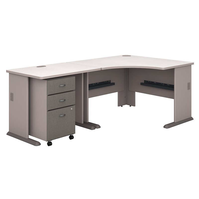 Bush Business Furniture Series A 48"W Corner Desk with 36"W Return and