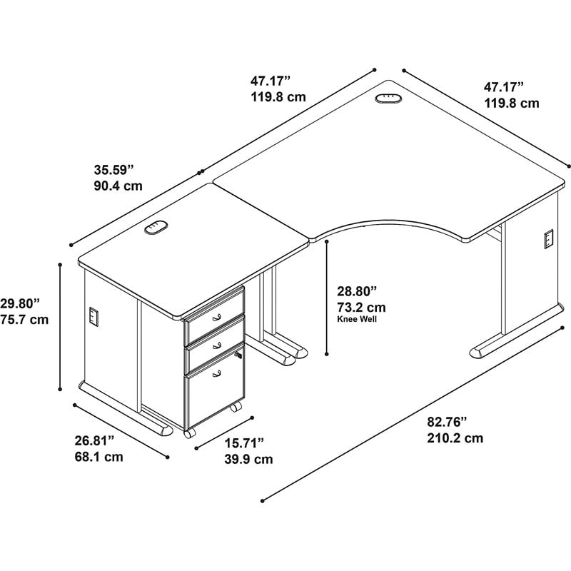 Bush Business Furniture Series A 48