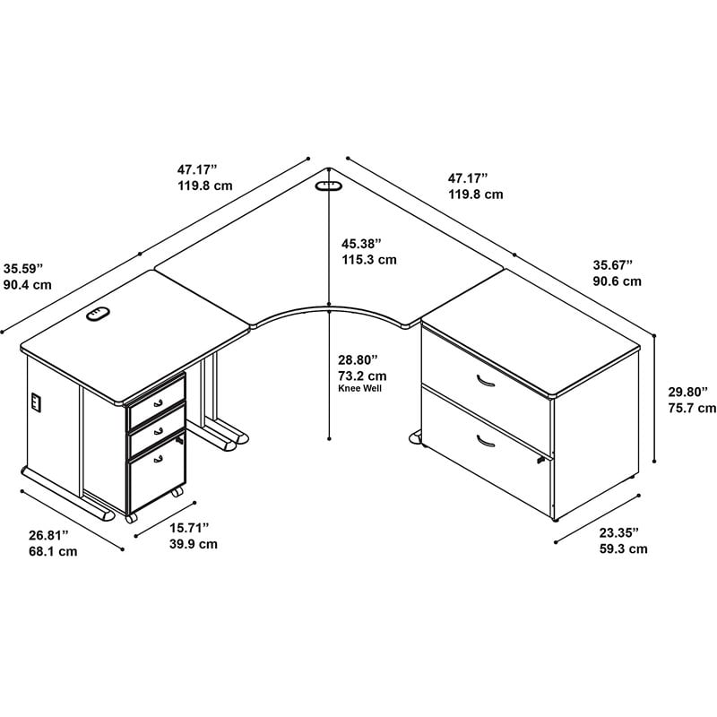 Bush Business Furniture Series A 48