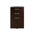 Office in an Hour 3 Drawer Mobile File Cabinet in Mocha Cherry - Engineered Wood