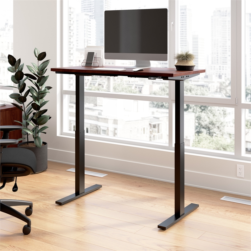Move 60 Series 48W Adjustable Standing Desk in Hansen Cherry - Engineered Wood