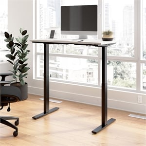 Move 60 Series 48W Adjustable Standing Desk in White - Engineered Wood