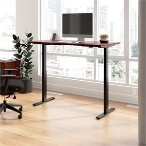 Move 60 Series 60W Adjustable Standing Desk in Hansen Cherry - Engineered Wood