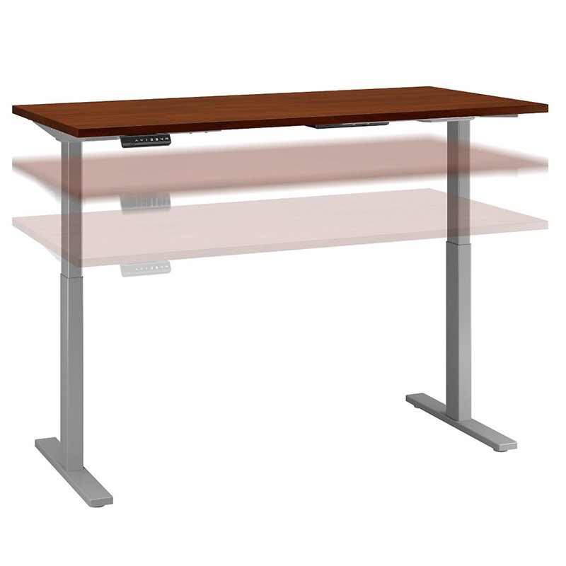 Move 60 Series 60W x 30D Adjustable Desk in Hansen Cherry - Engineered Wood