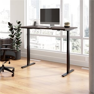Move 60 Series 60W Adjustable Standing Desk in Storm Gray - Engineered Wood
