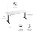 Move 60 Series 72W Adjustable Standing Desk in White - Engineered Wood