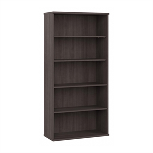 Studio C 5 Shelf Bookcase in Storm Gray - Engineered Wood