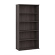 Studio C 5 Shelf Bookcase in Storm Gray - Engineered Wood