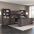 Studio C 5 Shelf Bookcase in Storm Gray - Engineered Wood