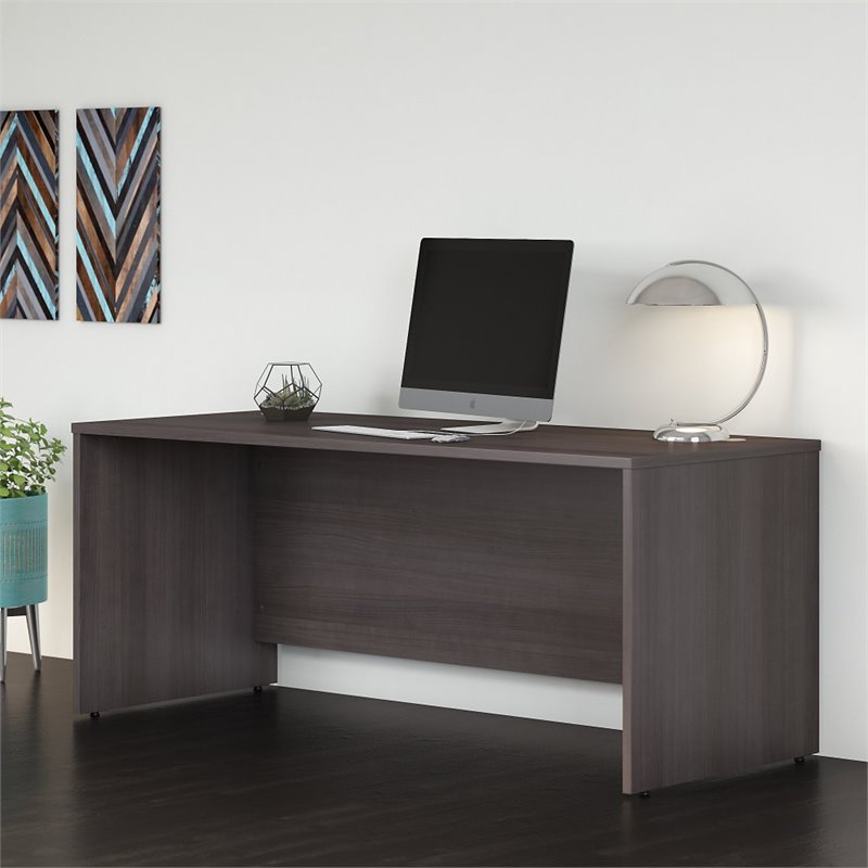 Studio C 72W x 30D Office Desk in Hansen Cherry Engineered Wood 
