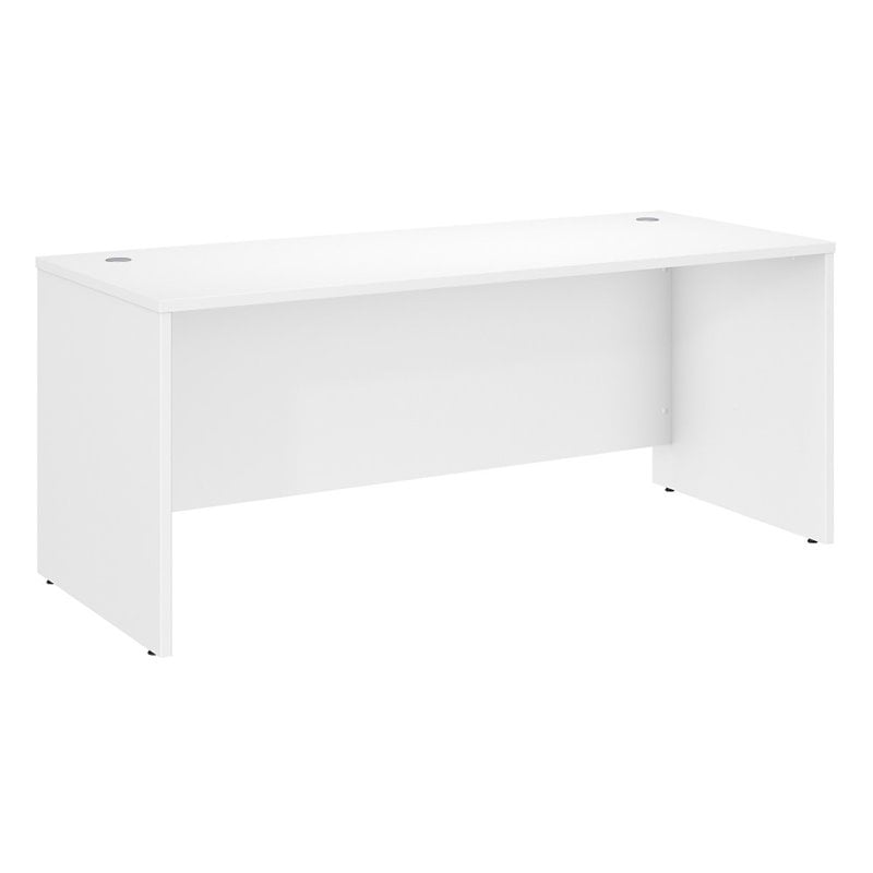 Studio C 72W x 30D Office Desk in White - Engineered Wood