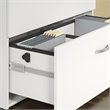 Studio C Lateral File Cabinet in White - Engineered Wood