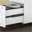 Studio C 72W x 36D U Shaped Desk with Drawers in White - Engineered Wood