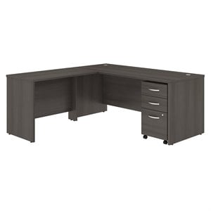 Bush Business Furniture Studio C 72W X 30D Desk With 42W Return and 3 Drawer Mobile Pedestal