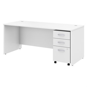 Studio C 72W Office Desk with File Cabinet