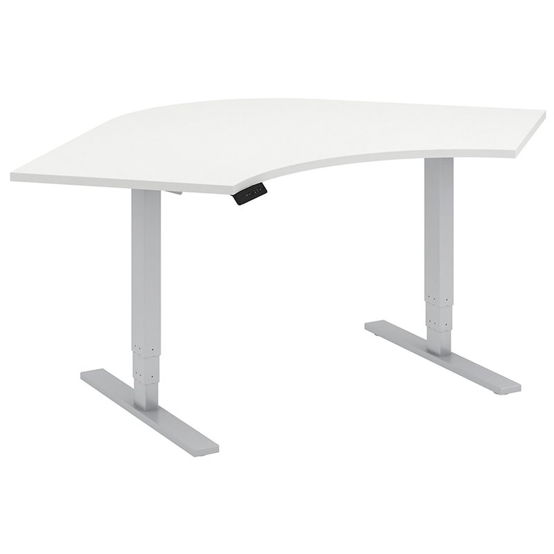 Move 80 Series 48w Corner Height Adjule Standing Desk In White