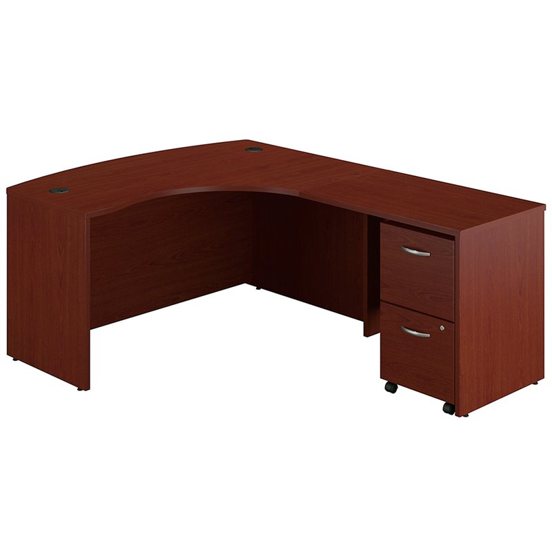 Bush Business Series C Right Facing L Shaped Bowfront Computer Desk Bush Business Series C Right Facing L Shaped Bowfront Computer Desk