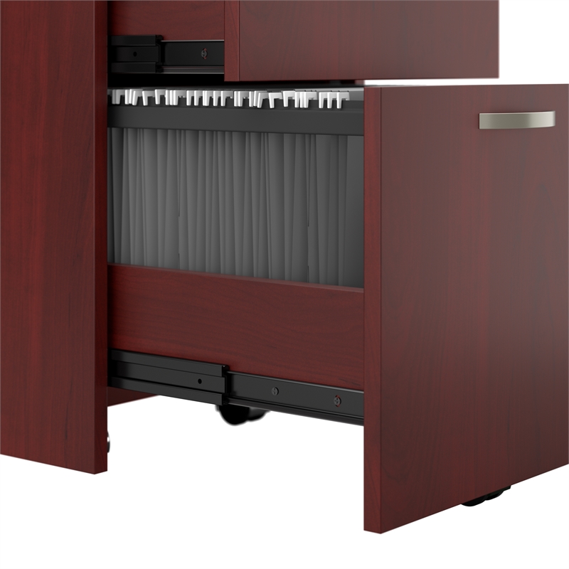 Office in an Hour Mobile File Cabinet in Hansen Cherry - Engineered Wood