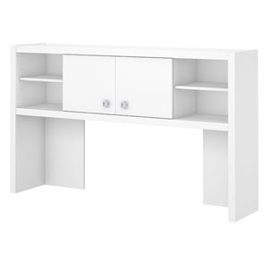 bush business furniture office by kathy ireland echo 60w hutch in pure white