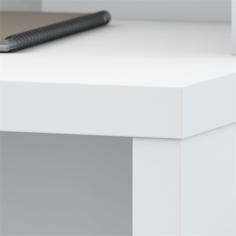 Echo 60W Credenza Desk in Pure White - Engineered Wood