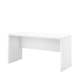 echo 60w credenza desk in pure white - engineered wood