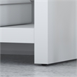 Echo 56W Bookcase Desk in Pure White - Engineered Wood