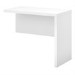 Echo 36W Desk Return in Pure White - Engineered Wood