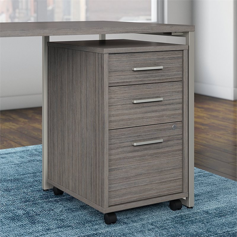 Bbf Method By Kathy Ireland 3 Drawer Mobile File Cabinet In Cocoa