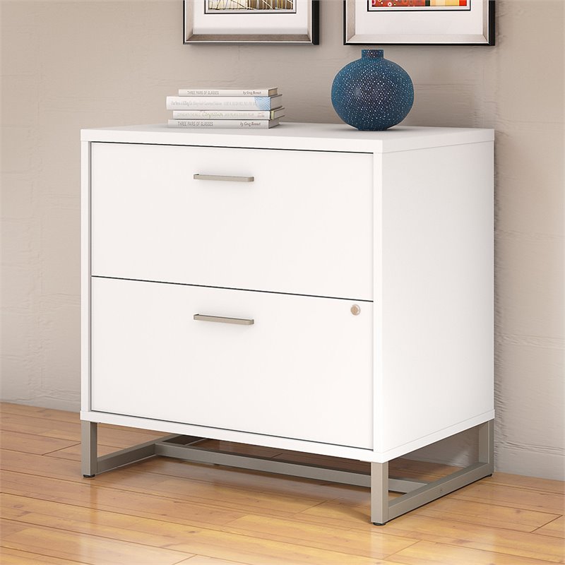 Method 2 Drawer Lateral File Cabinet In White Engineered Wood Bushfurniturecollection Com