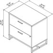 Method 2 Drawer Lateral File Cabinet in White - Engineered Wood