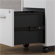 Method 60W Table Desk with Mobile File Cabinet in White - Engineered Wood