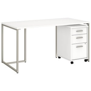Bush Business Furniture Method 60W Desk With 3 Drawer Mobile Pedestal