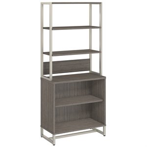 bush business furniture method bookcase with hutch