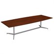 Bush Business Furniture 120W Boat Shaped Conference Table in Cherry