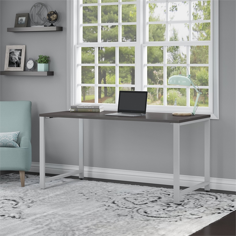 Bush Business Furniture 400 Series 60W x 30D Table Desk in Storm Gray