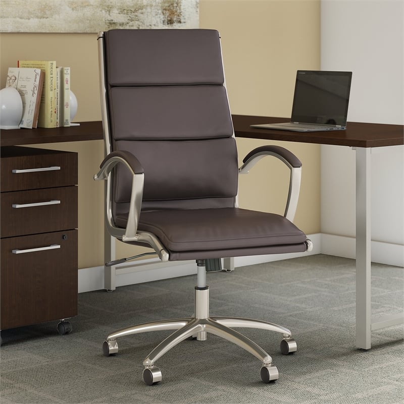 Bush Business Furniture Modelo High Back Leather Executive Office Chair