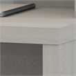Echo L Shaped Bow Front Desk in Gray Sand - Engineered Wood